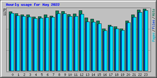 Hourly usage for May 2022