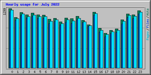 Hourly usage for July 2022